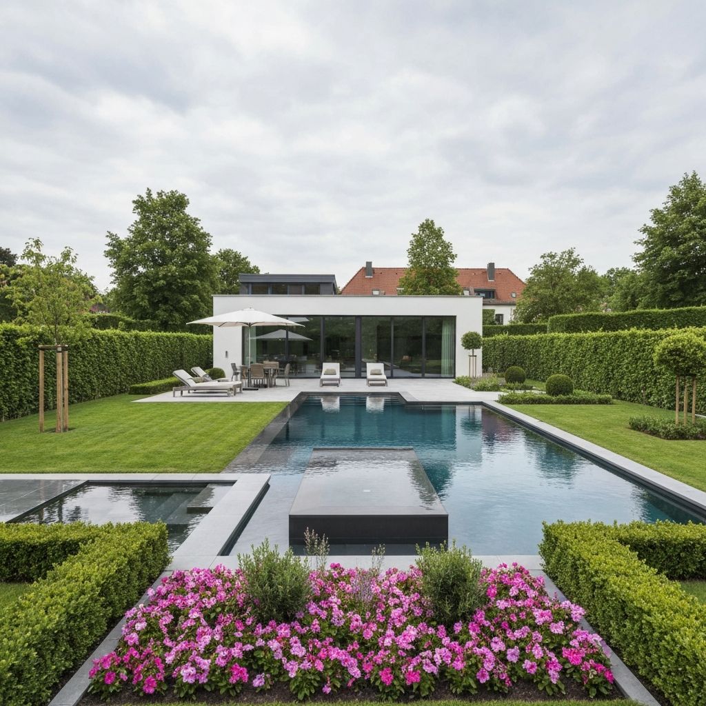 Projekt: Gartengestaltung Villa Mainz